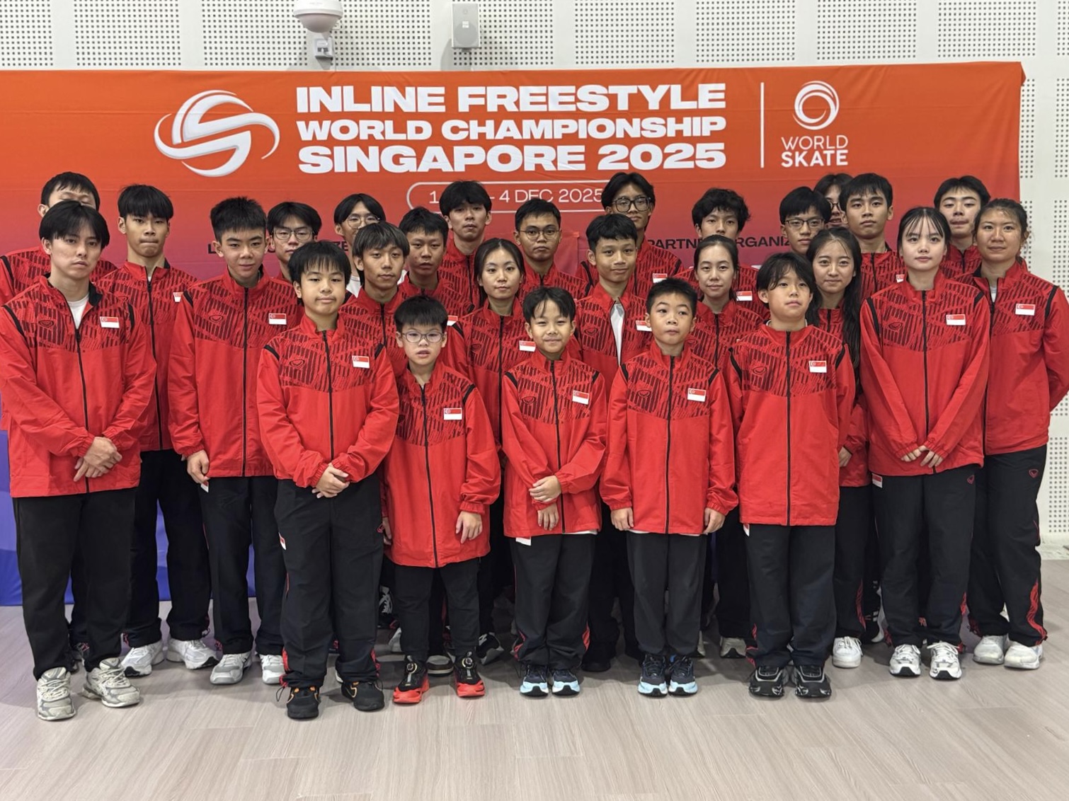Singapore team at the 2025 Inline Freestyle World Championships